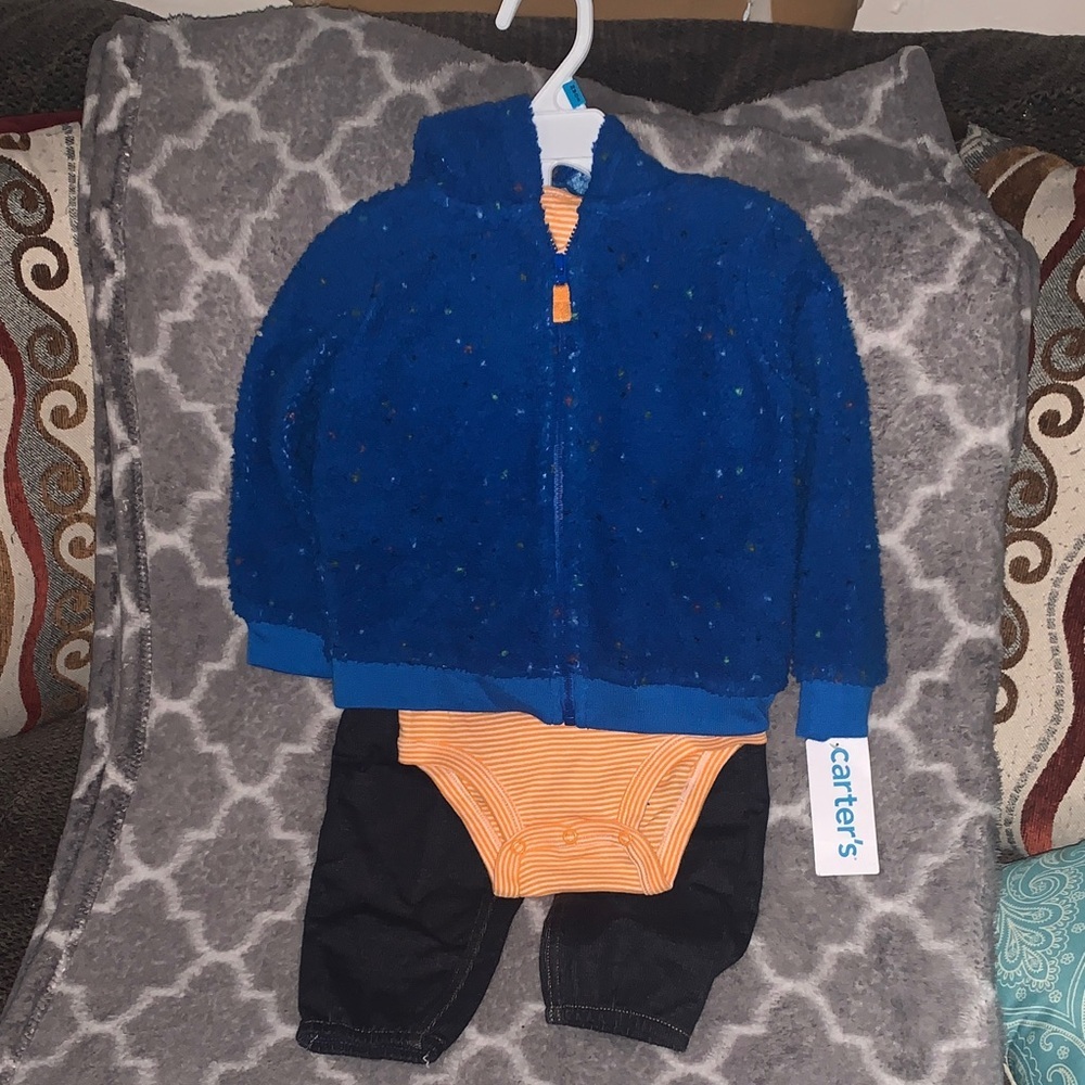 Carter's Blue and Orange Kids Matching Set